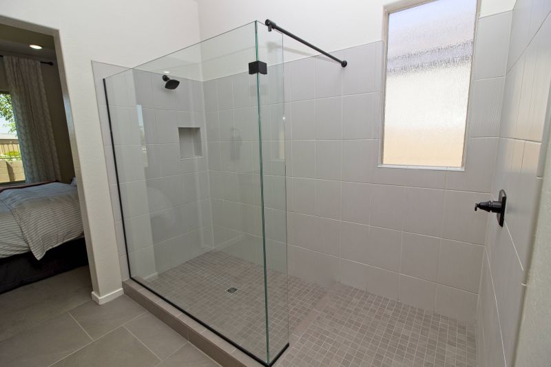 Contemporary Walk-in Shower with Glass Enclosure