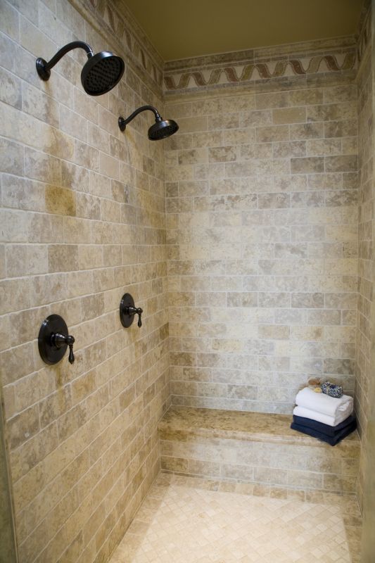 Modern Shower with Rainfall Head